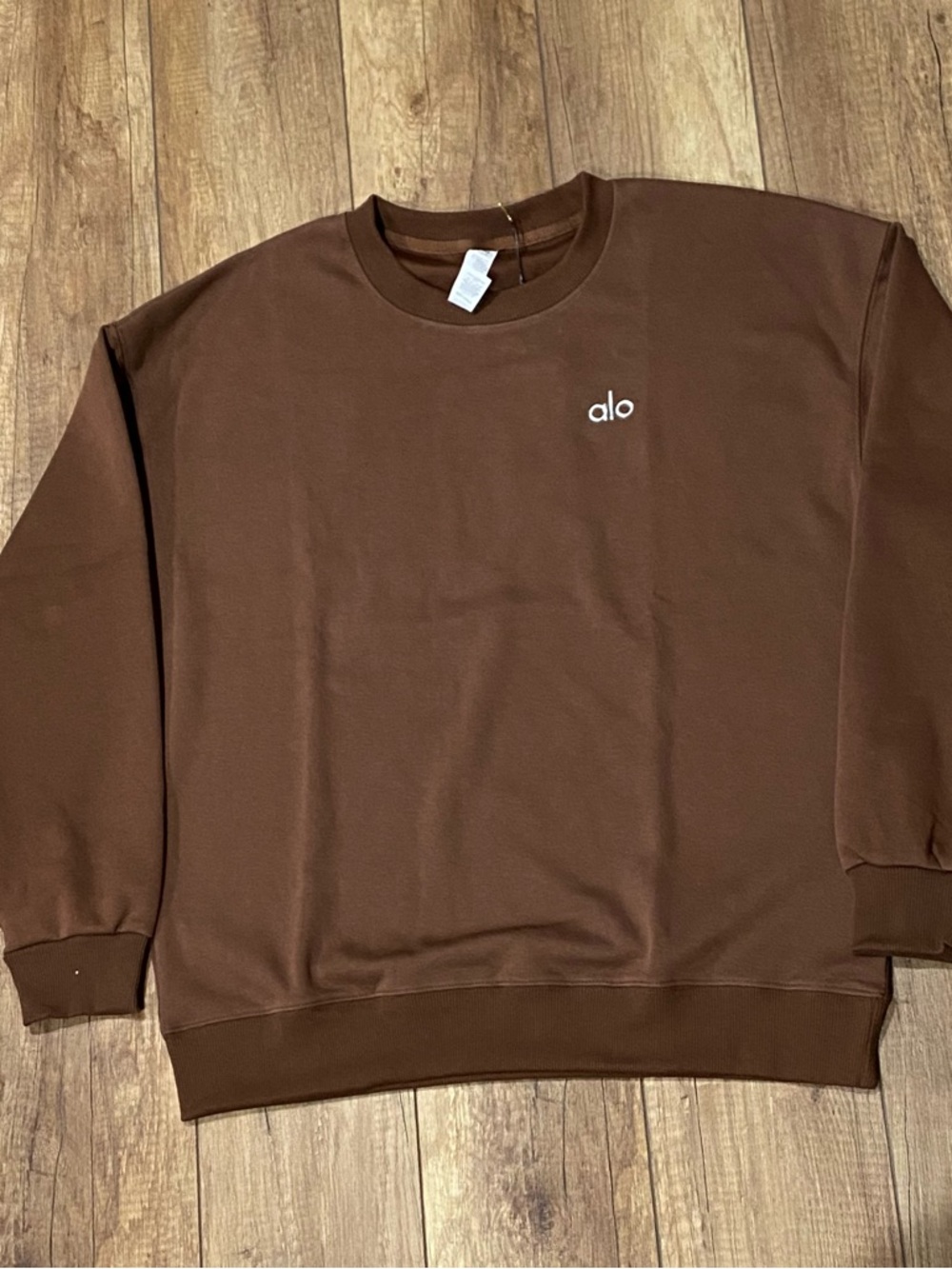 ALO Yoga Unisex Brown Crewneck Sweatshirt Men Women